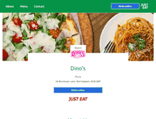 Tablet Screenshot of dinostakeaway.co.uk